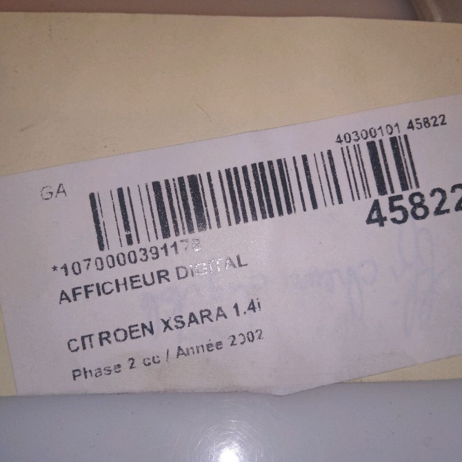 Afficheur digital occasion CITROEN XSARA Phase 2 09-2000->12-2005 1.4i 6563T4 4