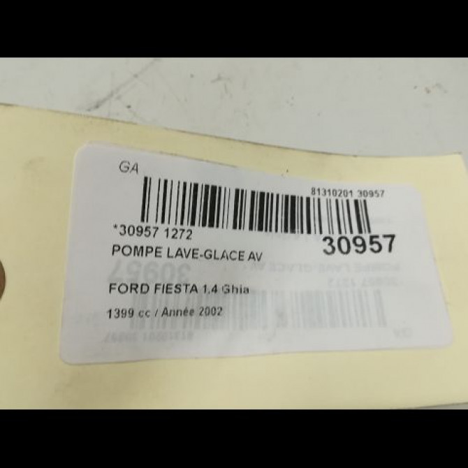 Pompe lave-glace avant occasion FORD FIESTA V Phase 1 09-2002->10-2005 1.4 TDCI 1144480 5