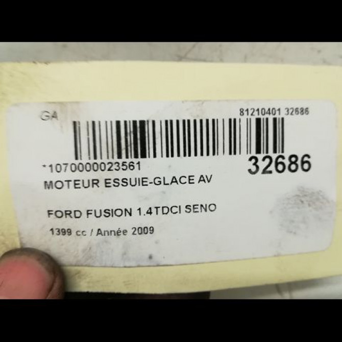 Moteur essuie-glace avant occasion FORD FUSION Phase 2 10-2005->09-2011 1.4 TDCI 1740714 5
