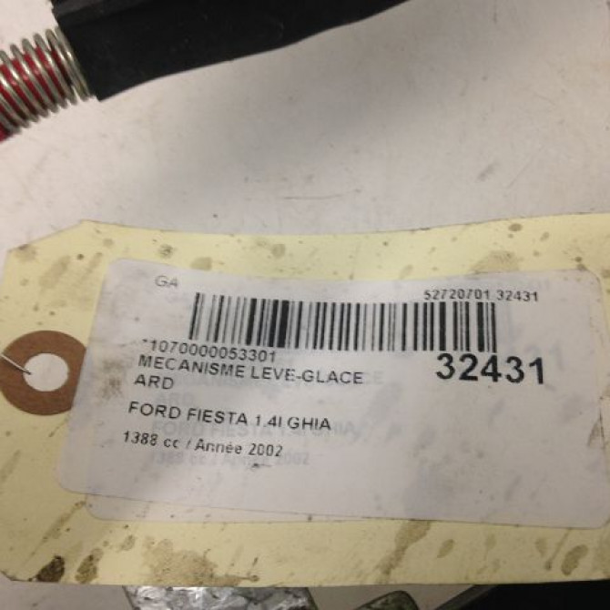 Mecanisme leve-glace arrière droit occasion FORD FIESTA V Phase 1 09-2002->10-2005 1.4i 1528042 4