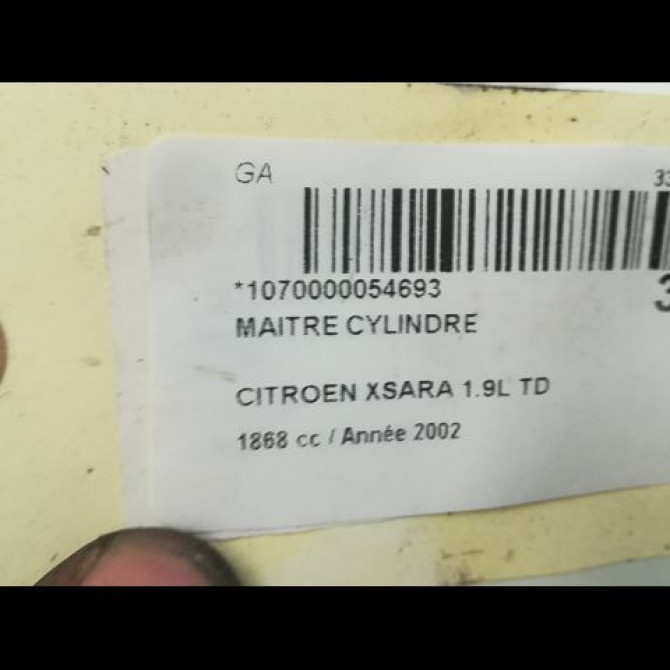 Maitre cylindre occasion CITROEN XSARA Phase 2 09-2000->12-2005 1.9 D 4601L5 3