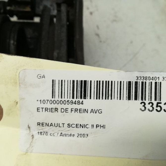 Etrier de frein avant gauche occasion RENAULT SCENIC II Phase 1 03-2004->09-2006 7701207685 5