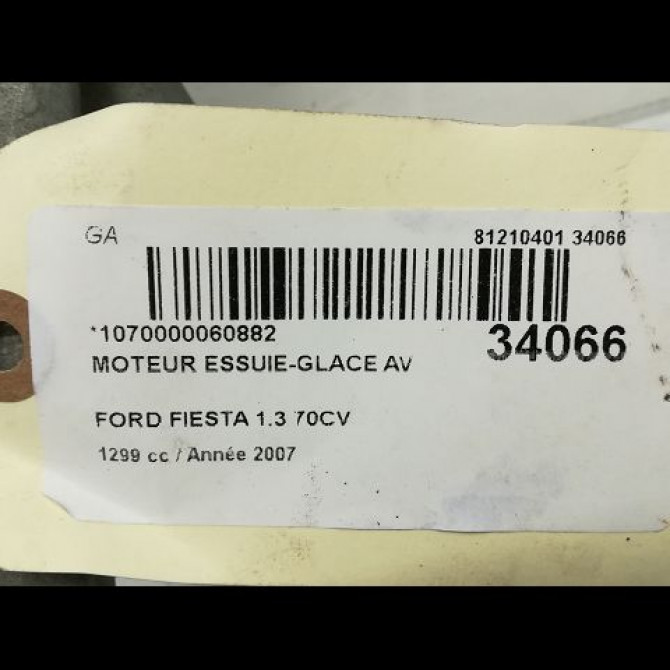 Moteur essuie-glace avant occasion FORD FIESTA V Phase 2 10-2005->10-2008 1.3i 1740714 5