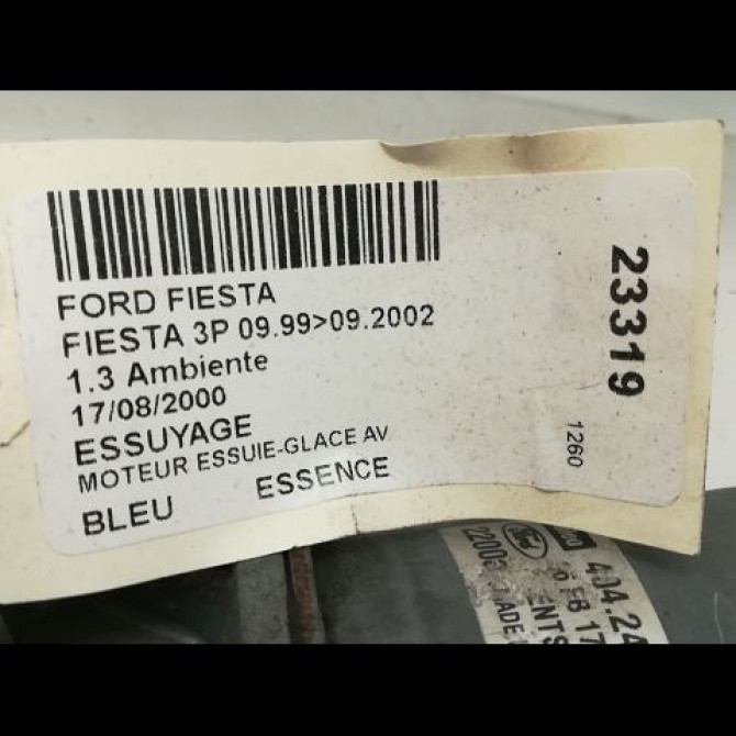 Moteur essuie-glace avant occasion FORD FIESTA IV Phase 2 09-1999->09-2002 1.25i 1008772 5