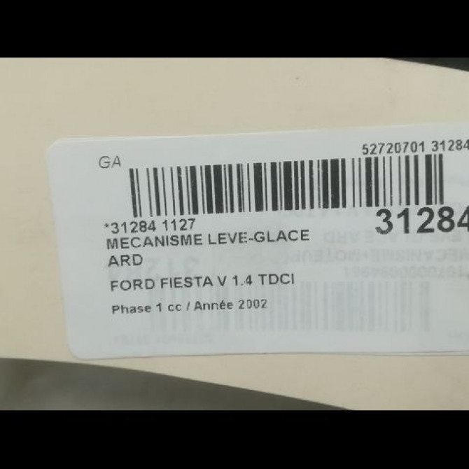 Mecanisme leve-glace arrière droit occasion FORD FIESTA V Phase 1 09-2002->10-2005 1.4 TDCI 1528042 3