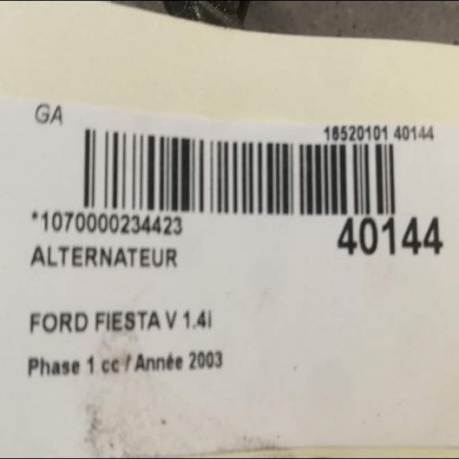 Alternateur occasion FORD FIESTA V Phase 1 09-2002->10-2005 1.4i 1592234 4