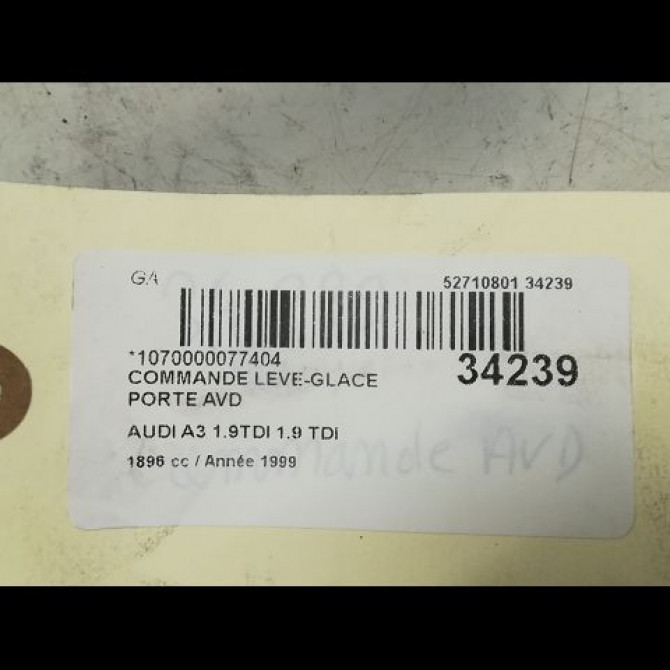 Commande lève-glace porte avant droite occasion AUDI A3 I Phase 1 09-1996->10-2000 4
