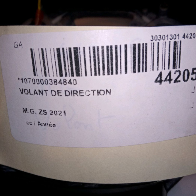 Volant de direction occasion M.G. ZS 4