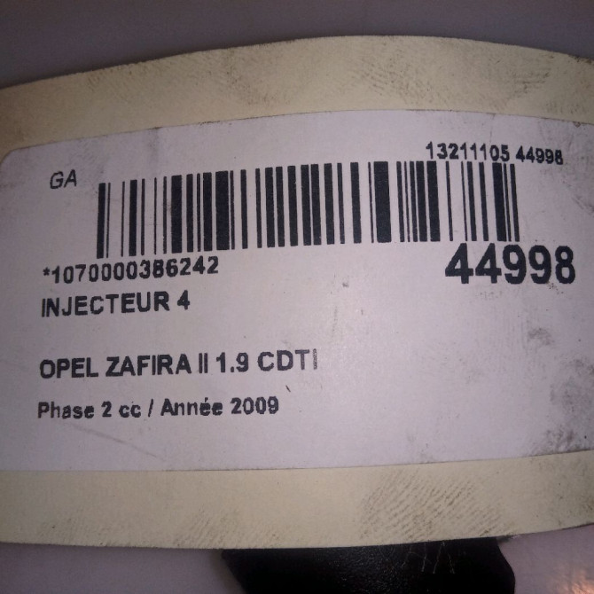 occasion OPEL ZAFIRA II Phase 2 01-2008->12-2014 1.9 CDTI 100ch 4