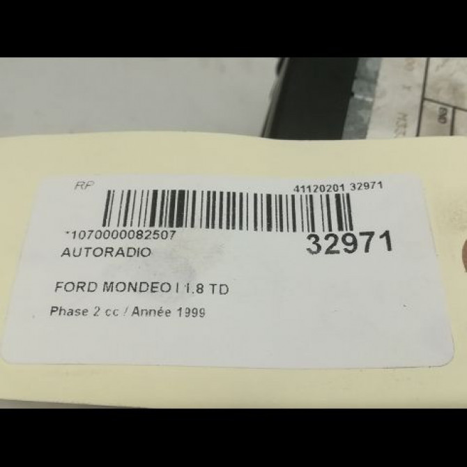 Autoradio occasion FORD MONDEO I Phase 2 10-1996->09-2000 1.8 TD 1321245 3