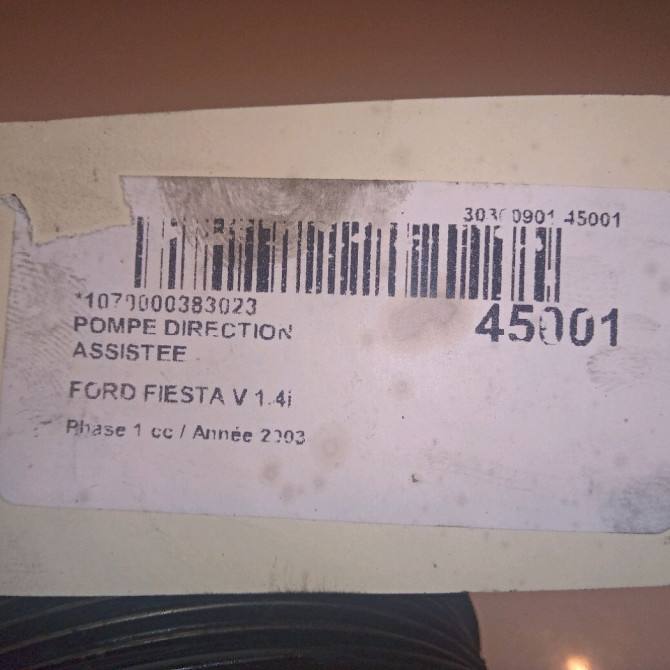 Pompe direction assistee occasion FORD FIESTA V Phase 1 09-2002->10-2005 1.4i 1666077 6
