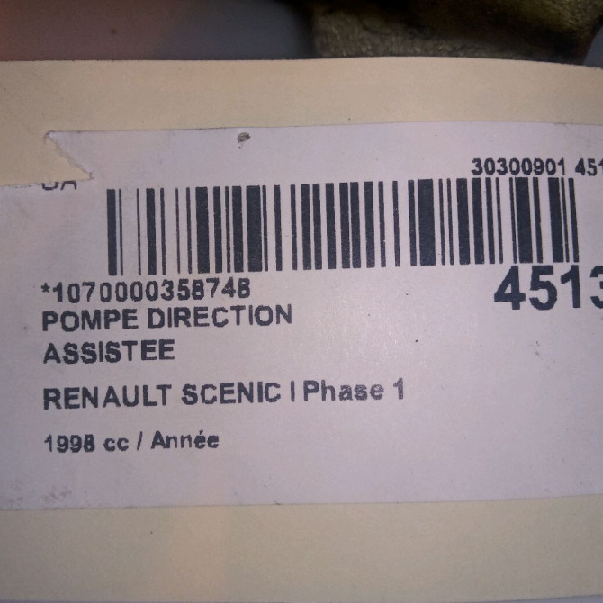 Pompe direction assistee occasion RENAULT SCENIC I Phase 1 09-1996->08-1999 491109577R 5