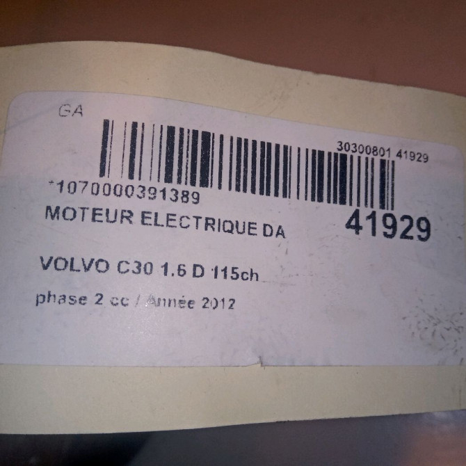 Moteur electrique de direction assistée occasion VOLVO C30 Phase 1 04-1995->04-1999 1.6 D 115ch 5