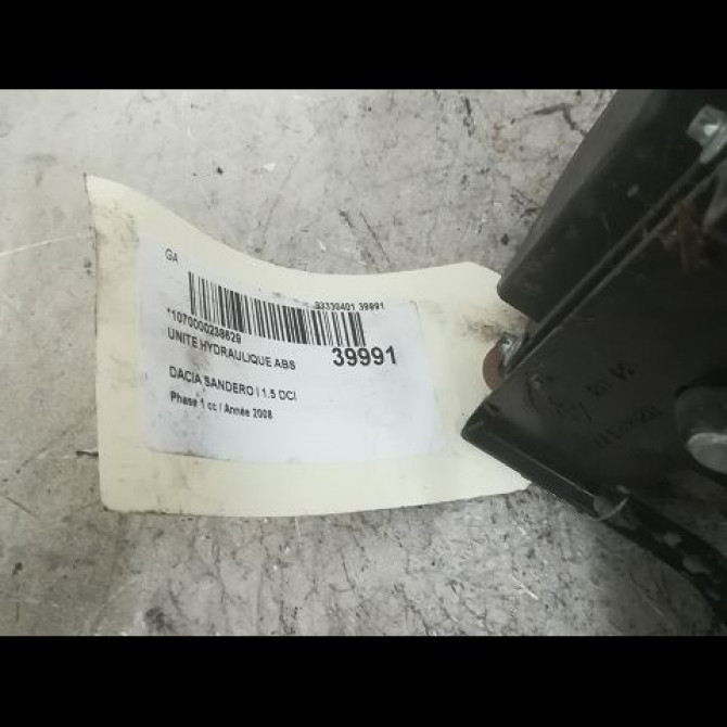 Unité hydraulique ABS occasion DACIA SANDERO I Phase 1 06-2008->10-2012 1.5 DCI 85ch 8201063079 3