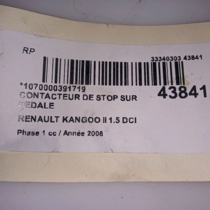 occasion RENAULT KANGOO II Phase 1 01-2008->03-2013 1.5 DCI 105ch 4