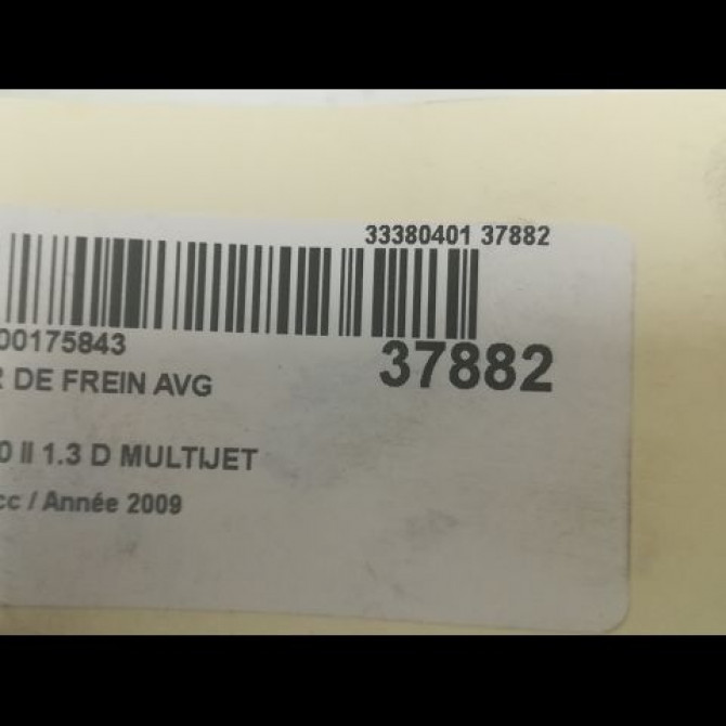 Etrier de frein avant gauche occasion FIAT 500 II 500 II Phase 1 2007-07-01->2016-03-31 1.3 D MULTIJET 16v 75ch 77364679 3