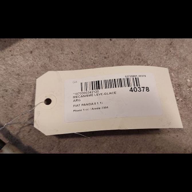 Mecanisme leve-glace arrière gauche occasion FIAT PANDA II Phase 1 09-2003->12-2012 1.1i 46803654 2