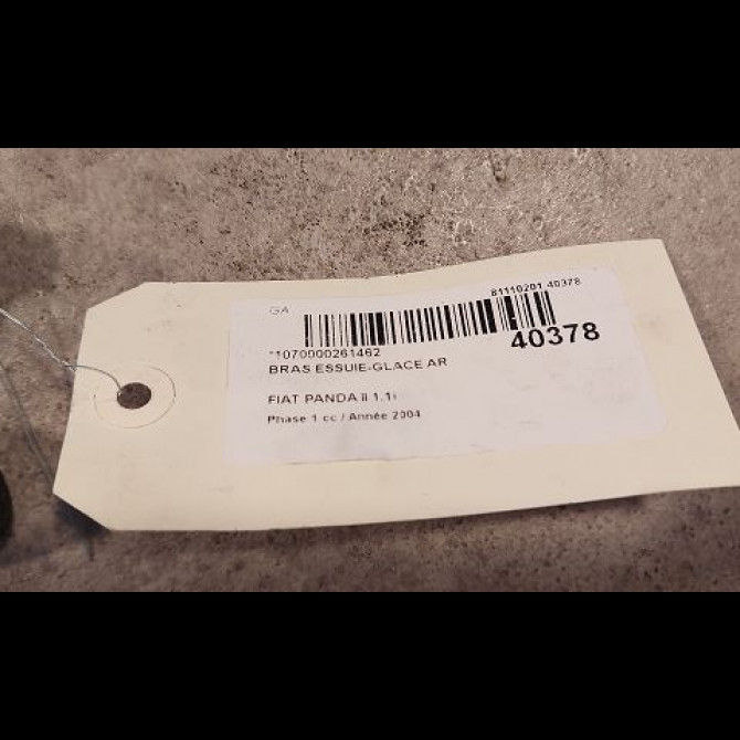 Bras essuie-glace arrière occasion FIAT PANDA II Phase 1 09-2003->12-2012 1.1i 2