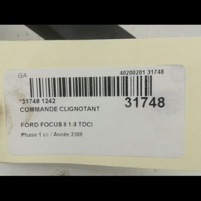 Commande clignotant occasion FORD FOCUS II Phase 1 09-2004->12-2007 1.8 TDCI 115ch 1362588 3