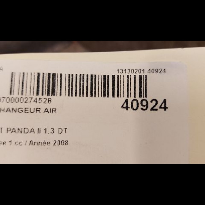 Echangeur air occasion FIAT PANDA II Phase 1 09-2003->12-2012 1.3 DT MULTIJET 16v 70ch 46823259 3