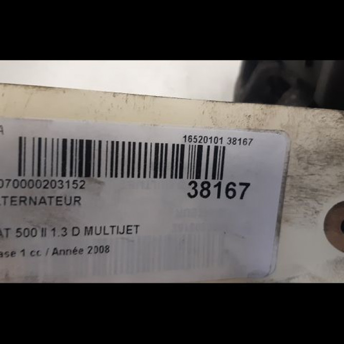 Alternateur occasion FIAT 500 II 500 II Phase 1 2007-07-01->2016-03-31 1.3 D MULTIJET 16v 75ch 51784847 4