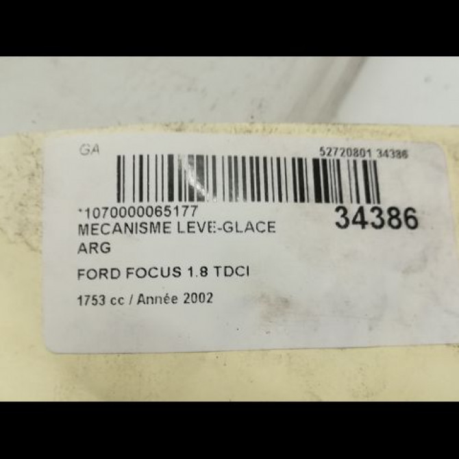 Mecanisme leve-glace arrière gauche occasion FORD FOCUS I Phase 1 10-1998->09-2004 1.4i 1331606 5