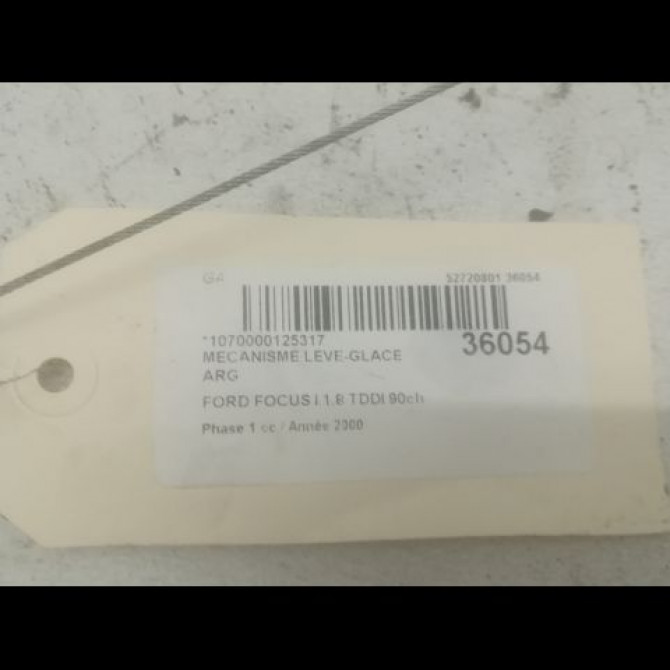Mecanisme leve-glace arrière gauche occasion FORD FOCUS I Phase 1 10-1998->09-2004 1.8 TDDI 90ch 1331606 2