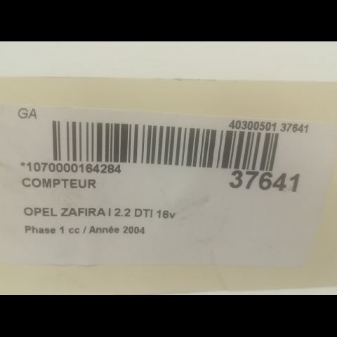 Compteur occasion OPEL ZAFIRA I Phase 1 03-1999->07-2005 2.2 DTI 16v 125ch 93174415 3