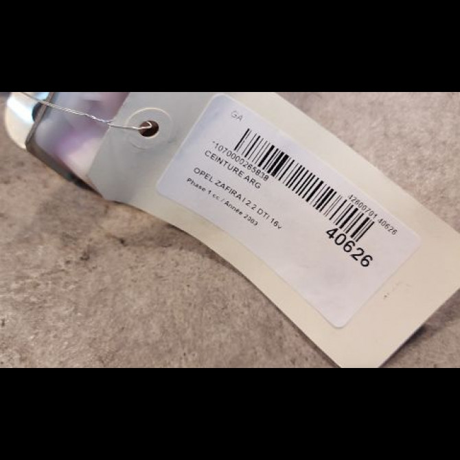 Ceinture arrière gauche occasion OPEL ZAFIRA I Phase 1 03-1999->07-2005 2.2 DTI 16v 125ch 13120731 2