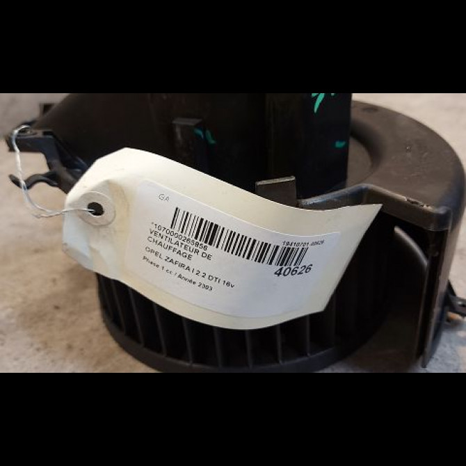 Ventilateur de chauffage occasion OPEL ZAFIRA I Phase 1 03-1999->07-2005 2.2 DTI 16v 125ch 9119001 3