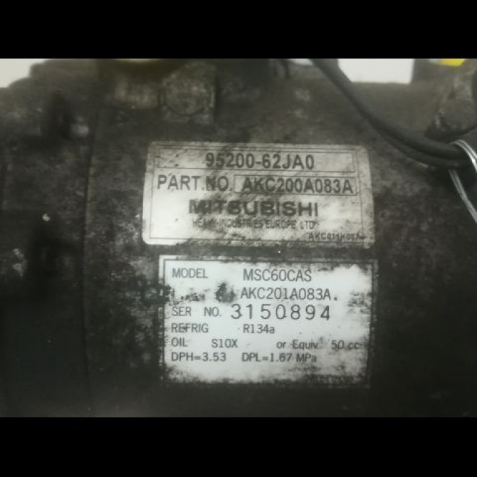 Compresseur air conditionne occasion SUZUKI SWIFT III Phase 1 03-2005->09-2011 1.3i 90ch 9520062JA0 3