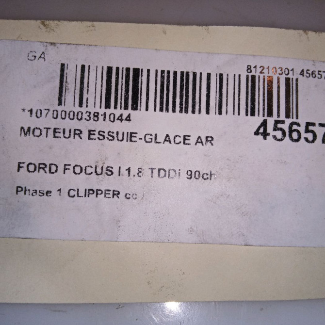 Moteur essuie-glace arrière occasion FORD FOCUS I Phase 1 CLIPPER 10-1998->12-2004 1.8 TDDi 90ch 1064774 4