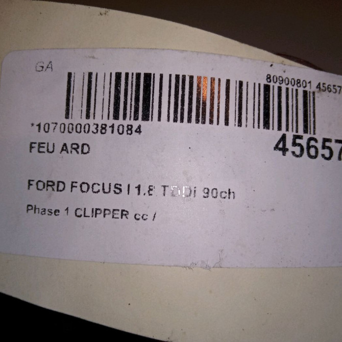 Feu arrière droit occasion FORD FOCUS I Phase 1 CLIPPER 10-1998->12-2004 1.8 TDDi 90ch 1233322 4