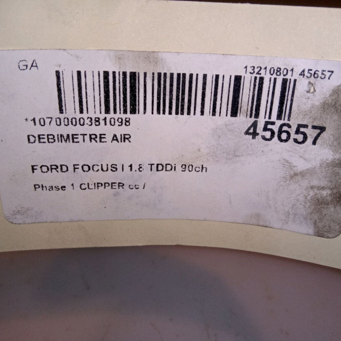 Debimetre air occasion FORD FOCUS I Phase 1 CLIPPER 10-1998->12-2004 1.8 TDDi 90ch 4