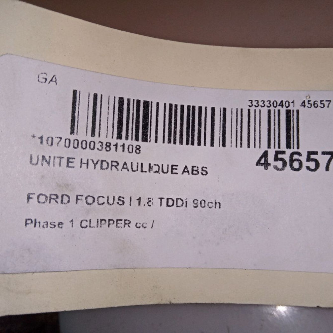 Unité hydraulique ABS occasion FORD FOCUS I Phase 1 CLIPPER 10-1998->12-2004 1.8 TDDi 90ch 5