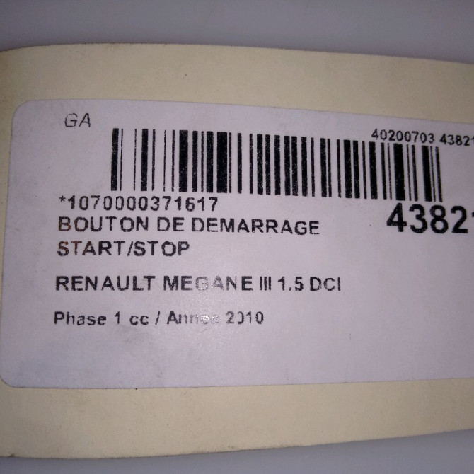 occasion RENAULT MEGANE III Phase 1 11-2008->01-2012 1.5 DCI 105ch 4