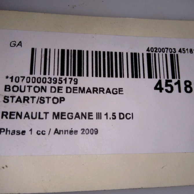 occasion RENAULT MEGANE III Phase 1 11-2008->01-2012 1.5 DCI 85ch 5