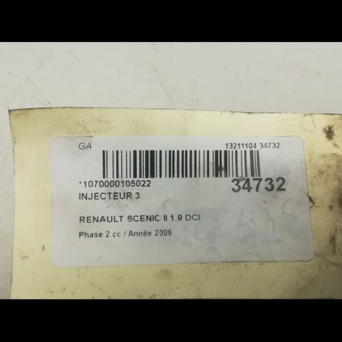 occasion RENAULT SCENIC II Phase 2 09-2006->04-2009 1.9 DCI 130ch 3