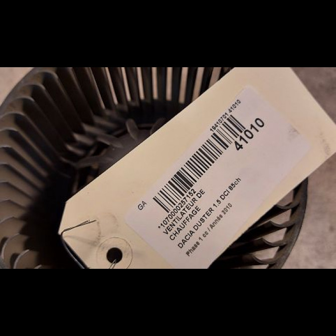 Ventilateur de chauffage occasion DACIA DUSTER Phase 1 03-2010->12-2013 1.5 DCI 85ch 272106020R 3