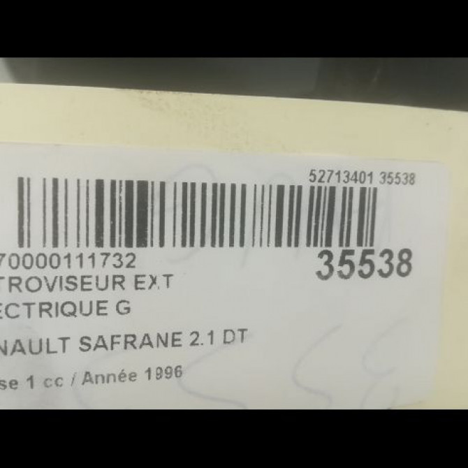 Retroviseur exterieur electrique gauche occasion RENAULT SAFRANE Phase 1 04-1992->09-1996 2.1 DT 7700808681 3