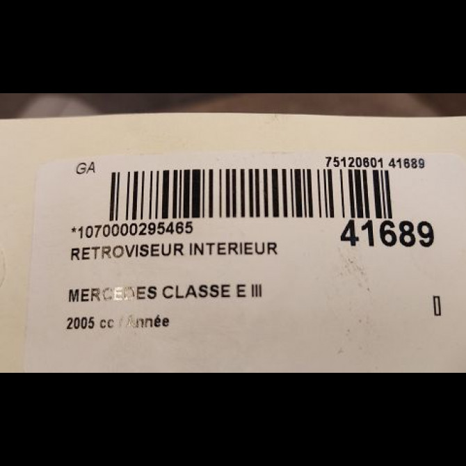 Retroviseur interieur occasion MERCEDES CLASSE E III Phase 1 03-2002->06-2006 E280CDi FAP 177ch 21181017178J12 3