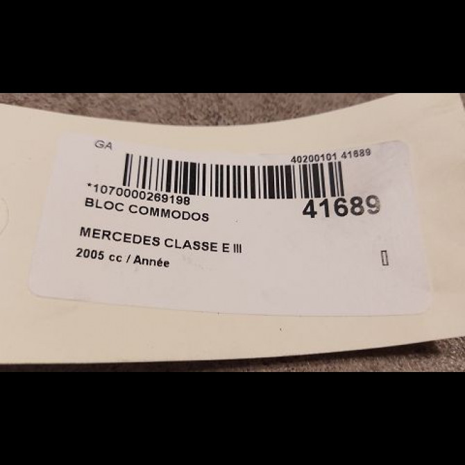 Bloc commodos occasion MERCEDES CLASSE E III Phase 1 03-2002->06-2006 E280CDi FAP 177ch 3