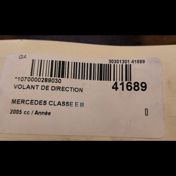 Volant de direction occasion MERCEDES CLASSE E III Phase 1 03-2002->06-2006 E280CDi FAP 177ch 21146048039C29 2