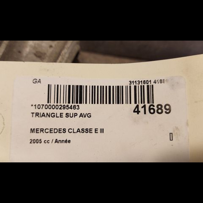 Triangle sup avg occasion MERCEDES CLASSE E III Phase 1 03-2002->06-2006 E280CDi FAP 177ch 2113300138 3