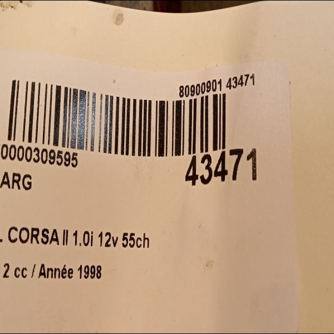 Feu arrière gauche occasion OPEL CORSA II Phase 2 04-1997->10-2000 1.0i 12v 55ch 90444809 3