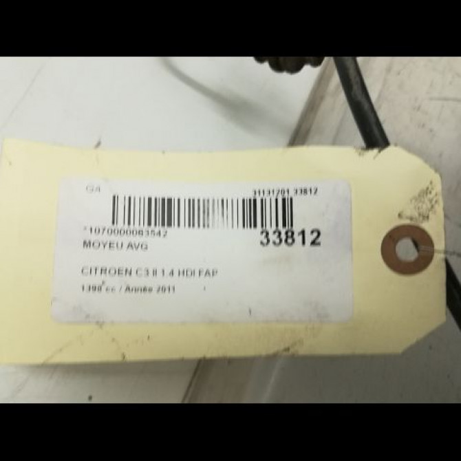 Moyeu avg occasion CITROEN C3 II Phase 1 11-2009->02-2013 1.4 e-HDI 70ch 335086 5