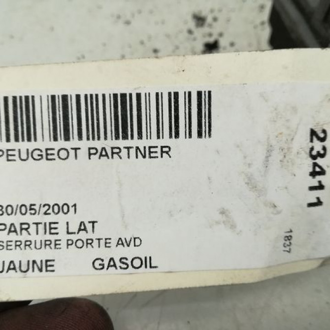 Serrure porte avd occasion PEUGEOT PARTNER I Phase 1 01-1997->12-2002 9136J4 4