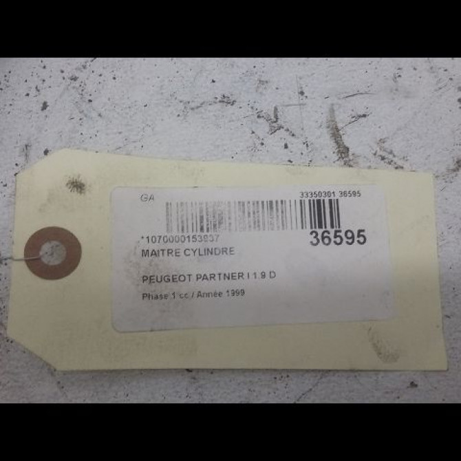 Maitre cylindre occasion PEUGEOT PARTNER I Phase 1 01-1997->12-2002 1.9 D 4601G1 2
