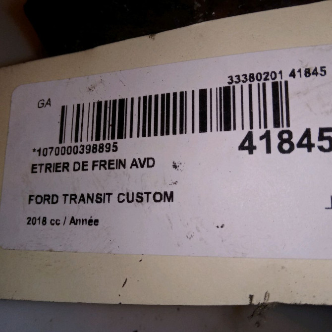 Etrier de frein avant droit occasion FORD TRANSIT CUSTOM Phase 2 01-2018->... 1783931 4