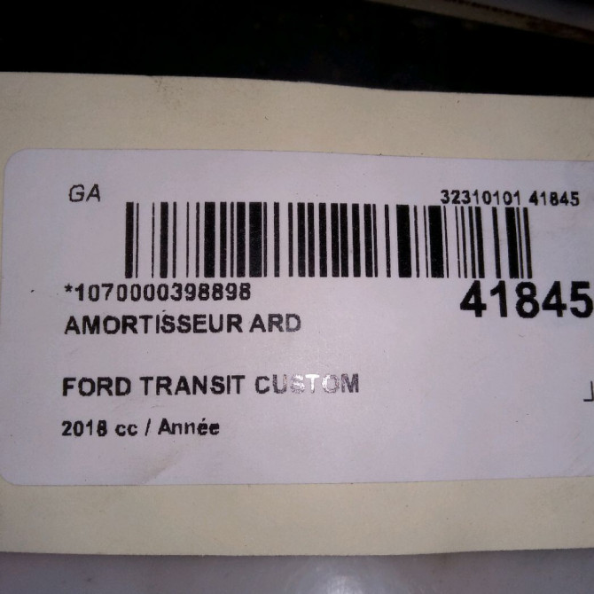 Amortisseur arrière droit occasion FORD TRANSIT CUSTOM Phase 2 01-2018->... 2044919 3